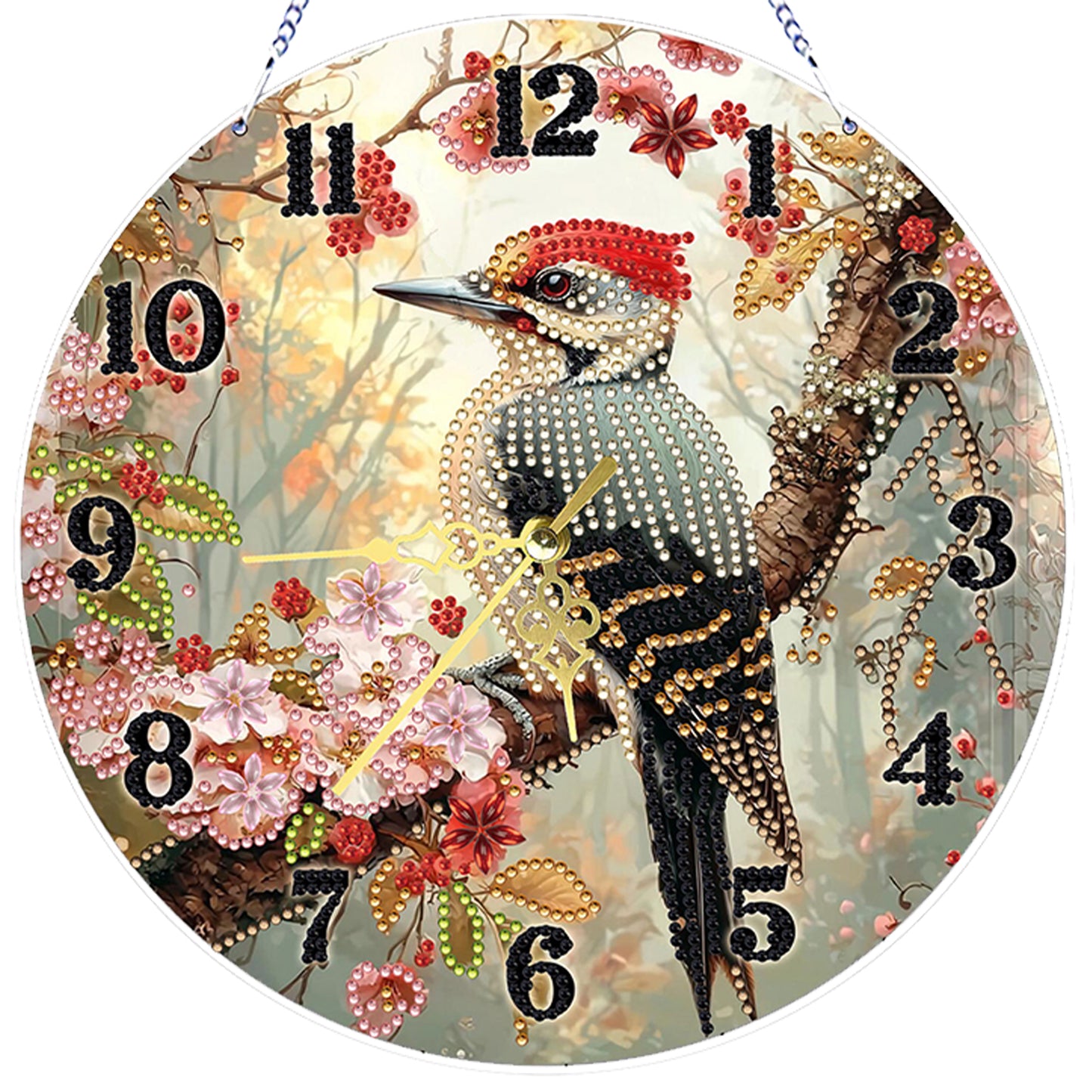 Little Bird 2D Flat DIY Acrylic Diamonds Painting Clocks Home   Bedroom Decor