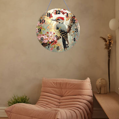 Little Bird 2D Flat DIY Acrylic Diamonds Painting Clocks Home   Bedroom Decor