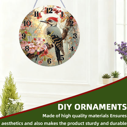 Little Bird 2D Flat DIY Acrylic Diamonds Painting Clocks Home   Bedroom Decor