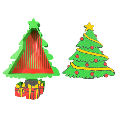 Christmas Tree Diamond Painting Tray Organizer with Lid for DIY Diamond Painting