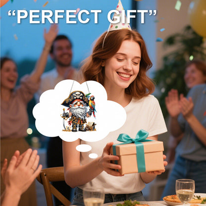 Pirate Gnome 2D Flat DIY Special Shape Hanging Diamond Art Kits Wall Decor