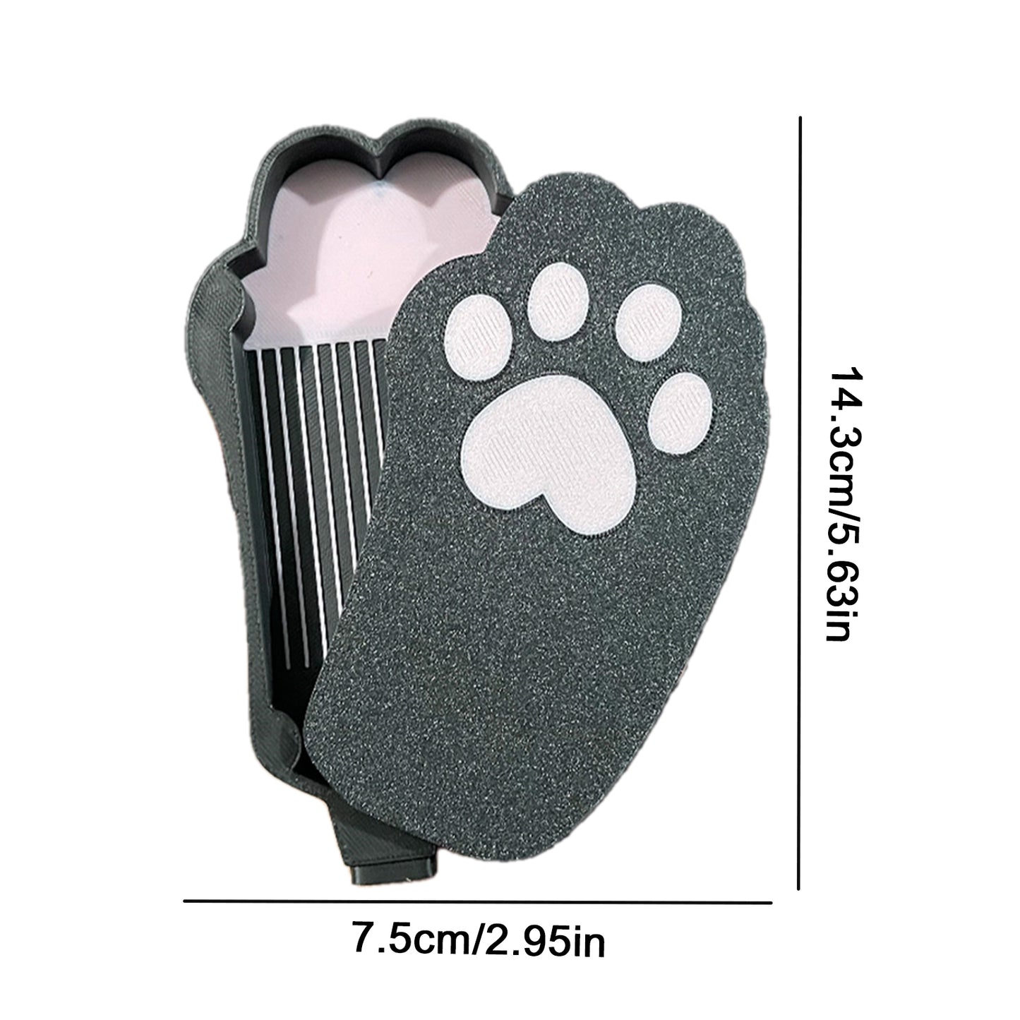 Diamond Painting Tray Organizer with Magnetic Lid for DIY Crafts Beads (Black L)