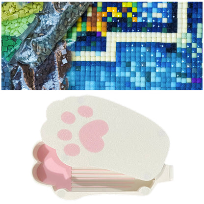 Diamond Painting Tray Organizer with Magnetic Lid for DIY Craft(Pinkish-white L)