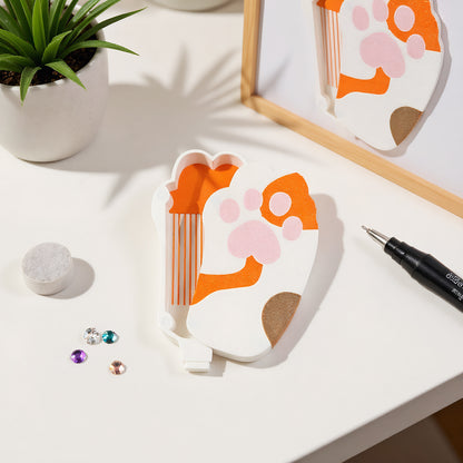 Diamond Painting Tray Organizer with Magnetic Lid for DIY Crafts(White-yellow L)