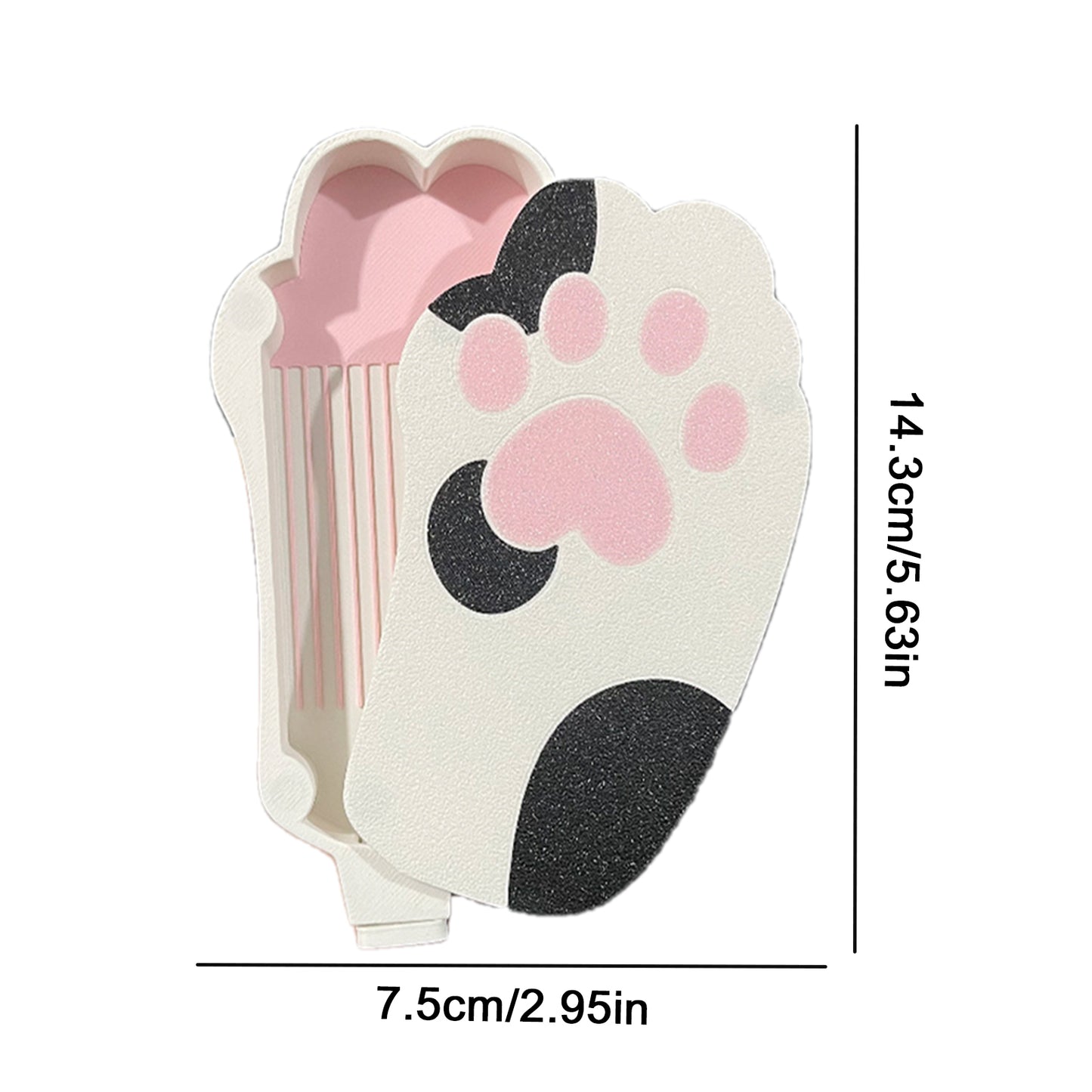 Diamond Painting Tray Organizer with Magnetic Lid for DIY Crafts(White-black L)