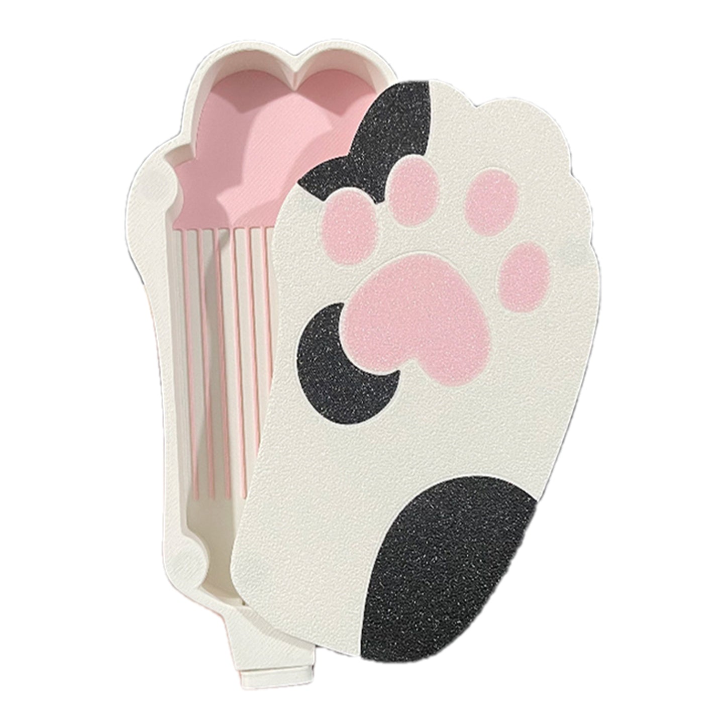 Diamond Painting Tray Organizer with Magnetic Lid for DIY Craft(White-black S)