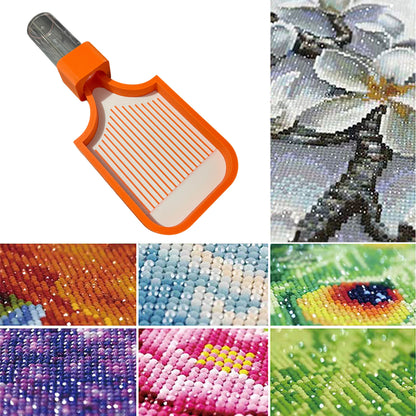 Diamond Art Painting Bead Sorting Tray with Jar for Diamond Art Beads (Orange)