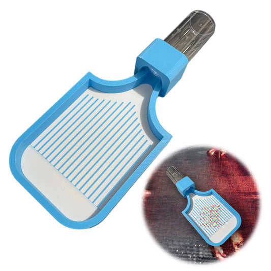 Diamond Art Painting Bead Sorting Tray with Jar for Diamond Art Beads (Blue)