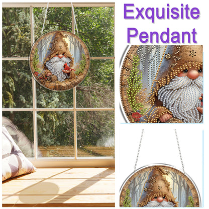 Dwarf 2D Flat DIY Acrylic Diamond Art Pendant Craft Kit for Home Wall Decoration