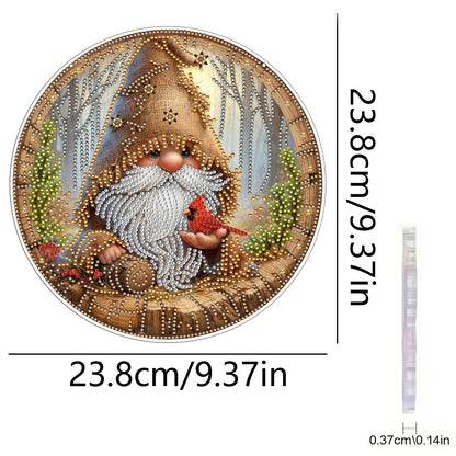 Dwarf 2D Flat DIY Acrylic Diamond Art Pendant Craft Kit for Home Wall Decoration