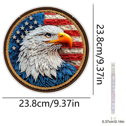 Eagle 2D Flat DIY Acrylic Diamond Art Pendant Craft Kit for Home Wall Decoration