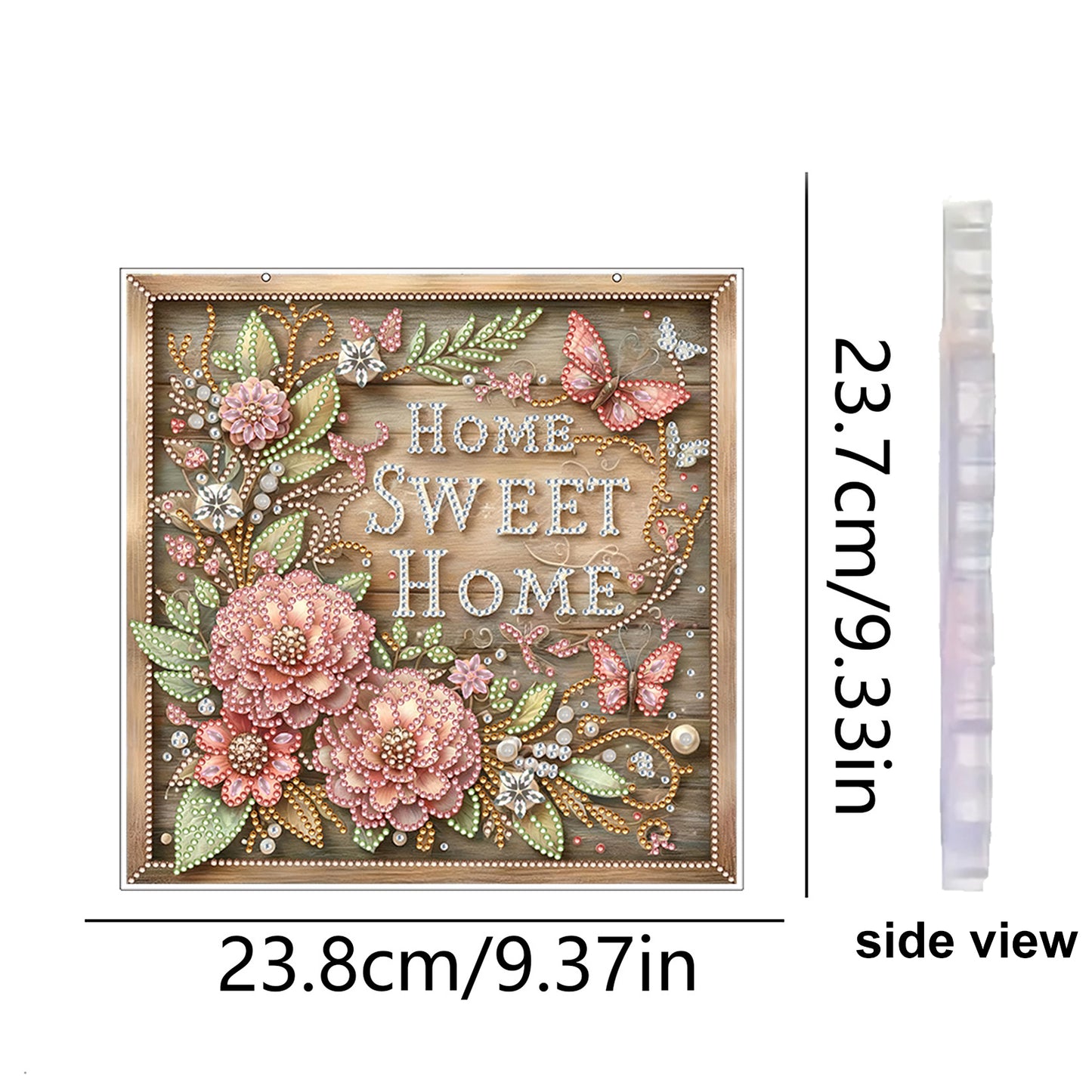 Sweet Home 2D Flat DIY Diamond Art Pendant for Adults Gift Home Window Decor