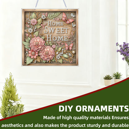 Sweet Home 2D Flat DIY Diamond Art Pendant for Adults Gift Home Window Decor