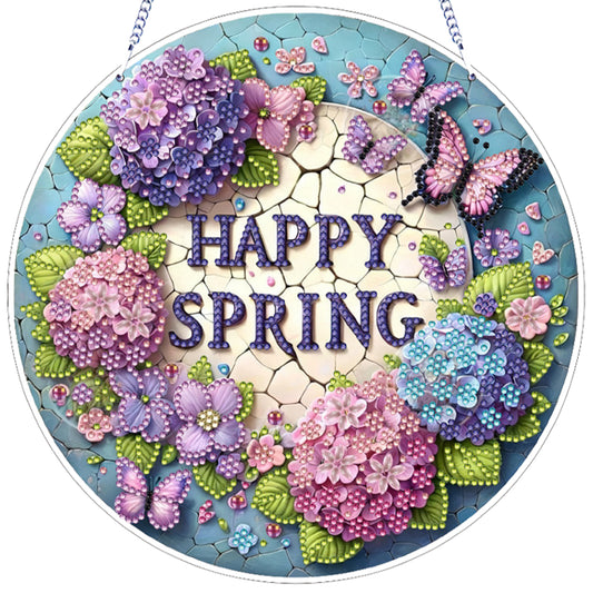 Butterfly 2D Flat DIY Diamond Art Pendant for Adults Gift Home Window Decor