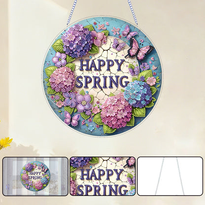 Butterfly 2D Flat DIY Diamond Art Pendant for Adults Gift Home Window Decor