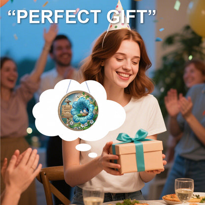 Bird 2D Flat DIY Acrylic Diamond Art Pendant for Adults Gift Home Window Decor