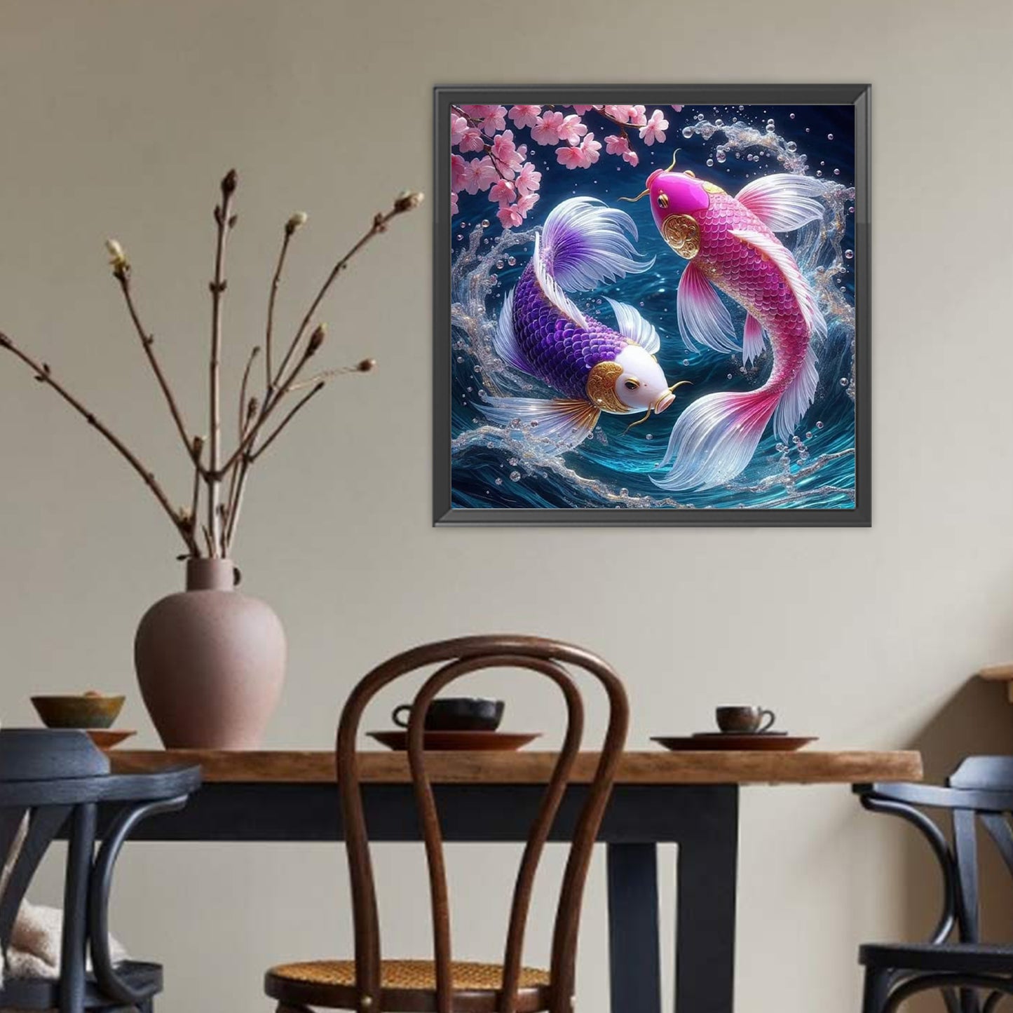 Pisces - Full Round Drill Diamond Painting 40*40CM
