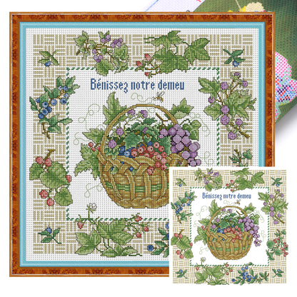 Bless My Home - 14CT Stamped Cross Stitch 42*42CM(Joy Sunday)