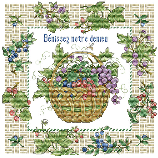 Bless My Home - 14CT Stamped Cross Stitch 42*42CM(Joy Sunday)