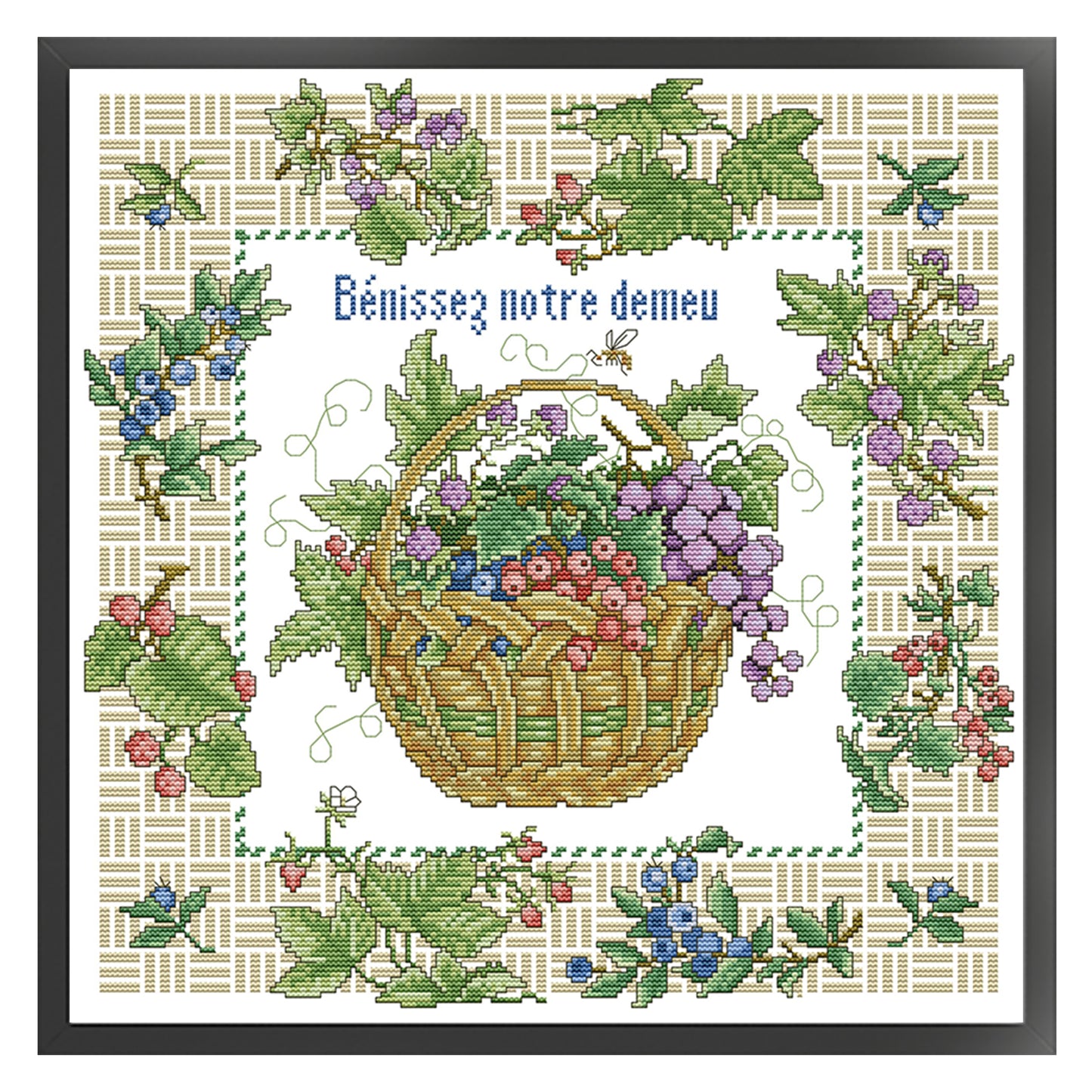 Bless My Home - 14CT Stamped Cross Stitch 42*42CM(Joy Sunday)