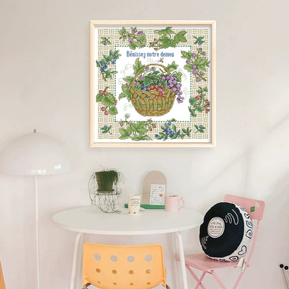 Bless My Home - 14CT Stamped Cross Stitch 42*42CM(Joy Sunday)