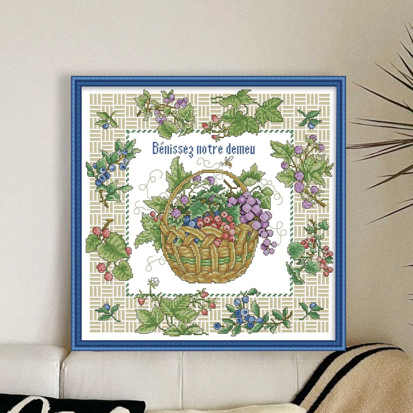Bless My Home - 14CT Stamped Cross Stitch 42*42CM(Joy Sunday)