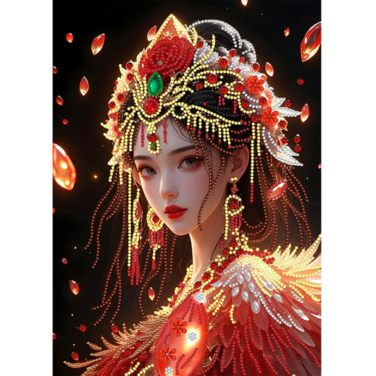 Beautiful Girl - Special Shaped Drill Diamond Painting 30*40CM