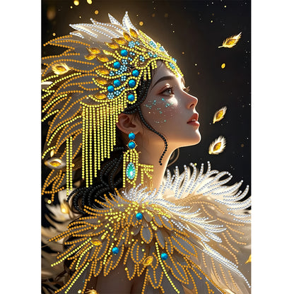 Beautiful Girl - Special Shaped Drill Diamond Painting 30*40CM