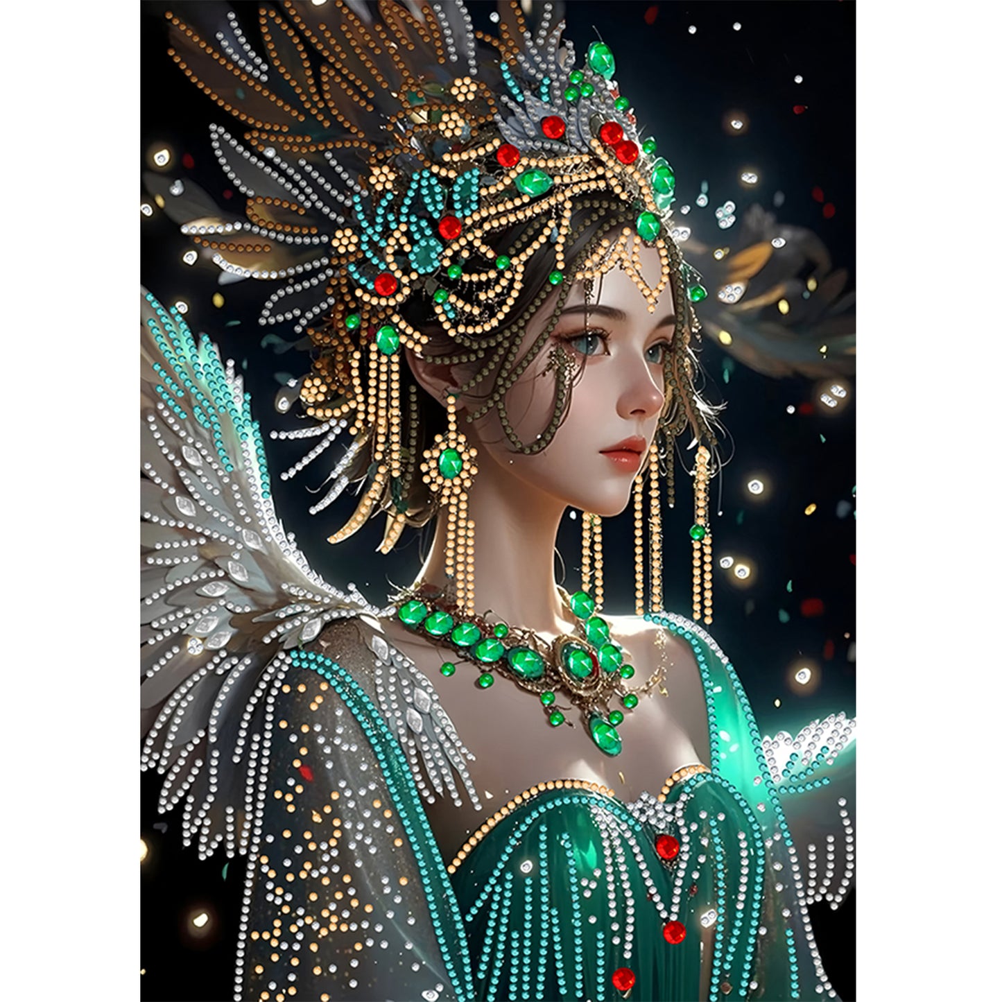 Beautiful Girl - Special Shaped Drill Diamond Painting 30*40CM