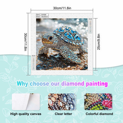 Sea Turtle - Special Shaped Drill Diamond Painting 30*30CM