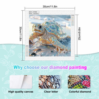 Sea Turtle - Special Shaped Drill Diamond Painting 30*30CM