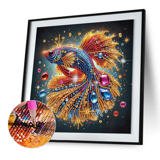 Butterfly Koi - Special Shaped Drill Diamond Painting 30*30CM