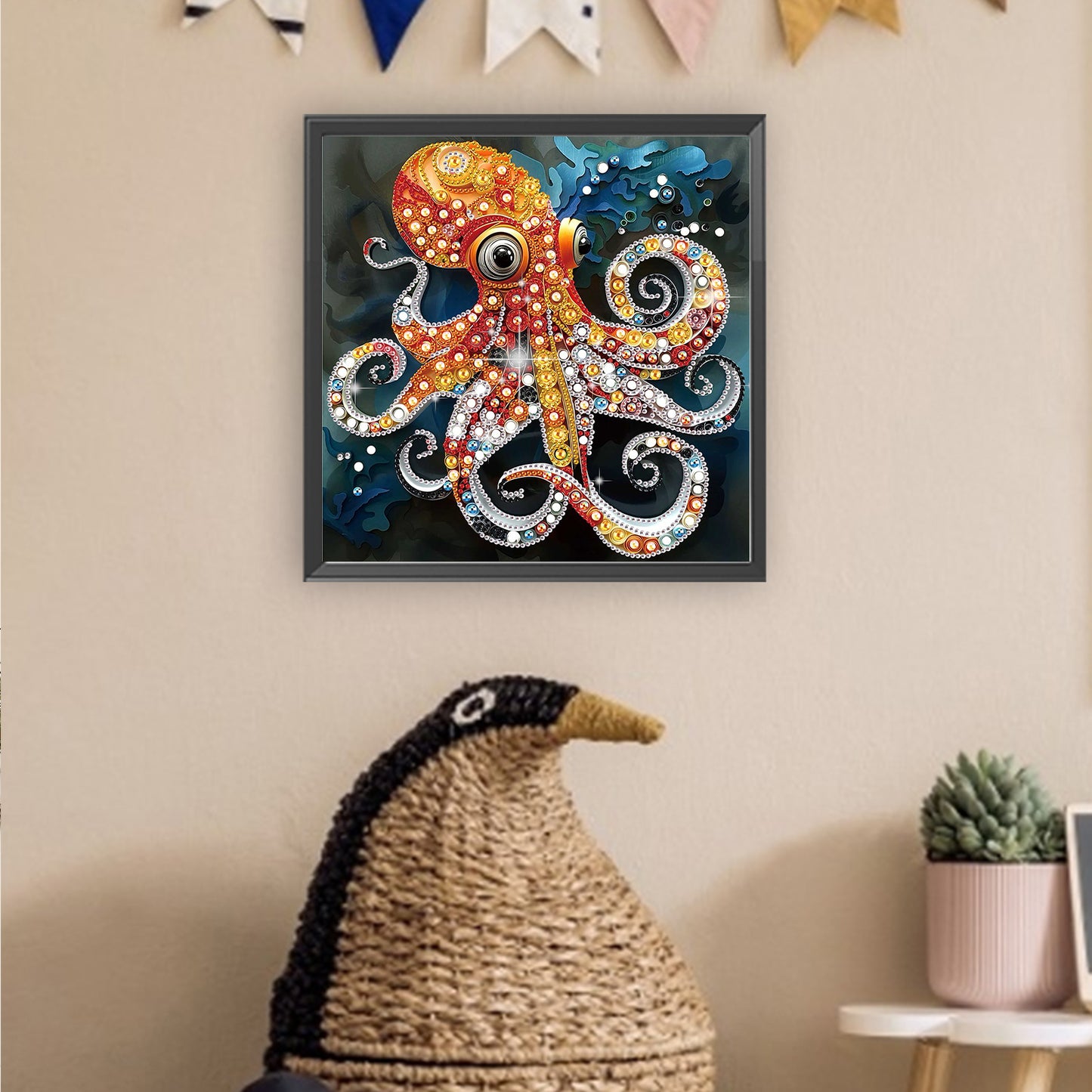 Octopus - Special Shaped Drill Diamond Painting 30*30CM