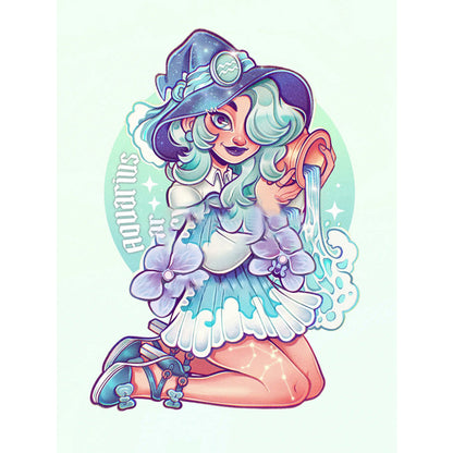 Witch - Full Round Drill Diamond Painting 30*40CM