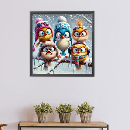 Bird - Full Round Drill Diamond Painting 50*50CM