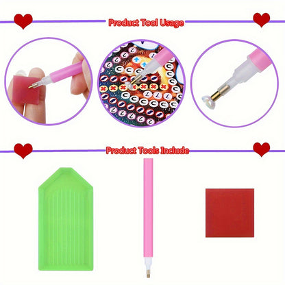 12Pcs Fresh Flowers DIY Diamond Art Painting Bookmark for Reading Enthusiasts