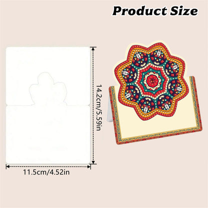 12pcs Mandala DIY Diamond Art Greeting Cards with Envelopes for Adults Beginner
