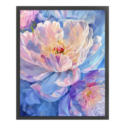 Gradient Peon - 9CT Stamped Cross Stitch 65*80CM(Jun He Brand)