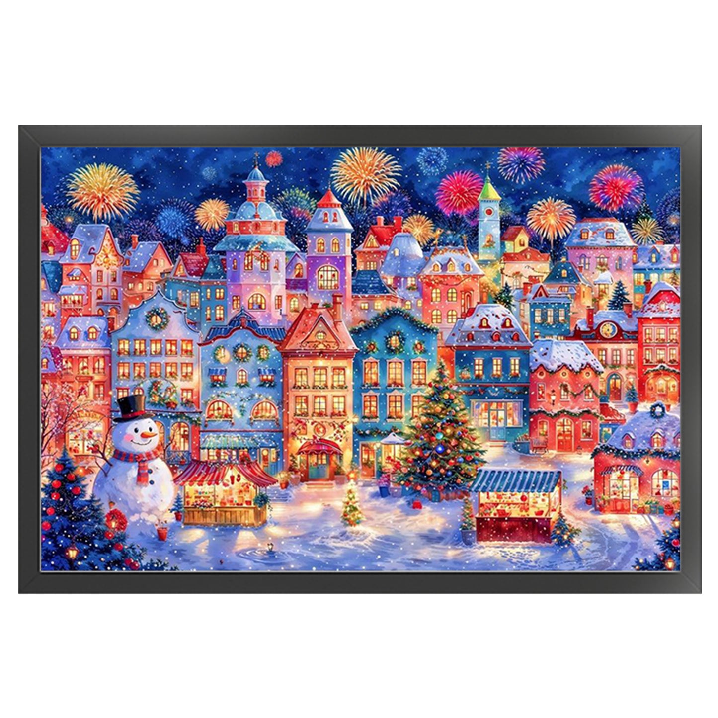 First Snow - 9CT Stamped Cross Stitch 130*95CM(Jun He Brand)