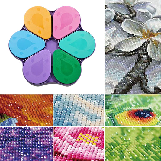 6PCS Diamond Art Trays Cat Paw Diamond Painting Organizer for DIY (Multicolor)