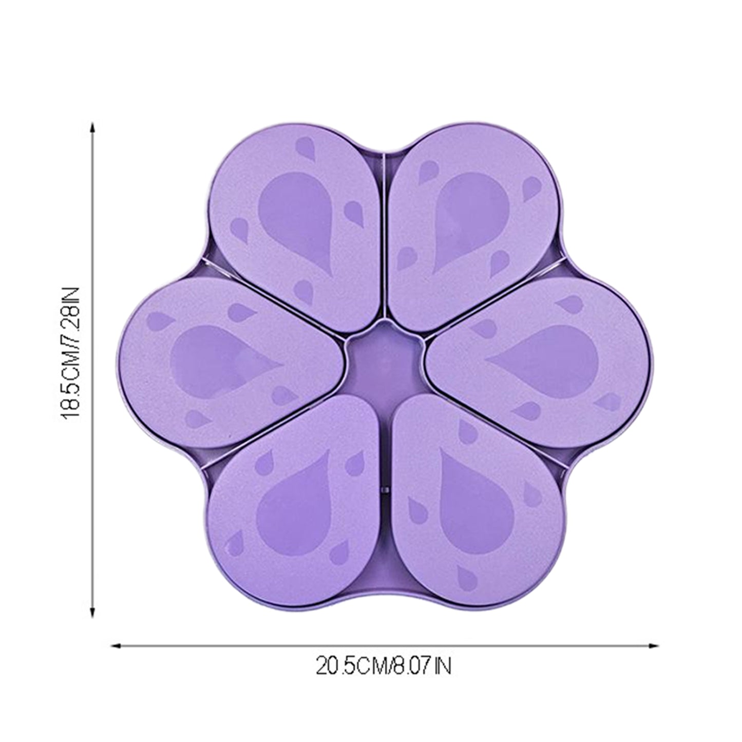 6PCS Diamond Art Trays Cat Paw Diamond Painting Organizer for DIY Crafts(Purple)