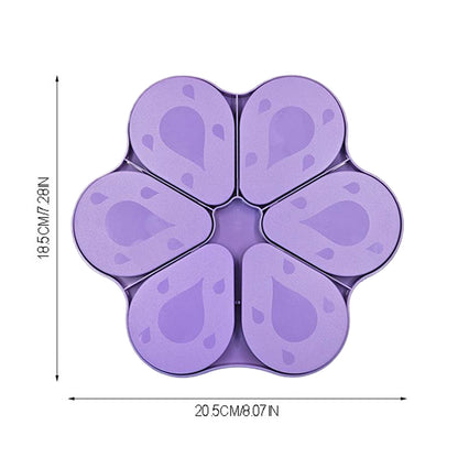 6PCS Diamond Art Trays Cat Paw Diamond Painting Organizer for DIY Crafts(Purple)