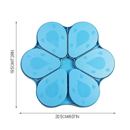 6PCS Diamond Art Trays Cat Paw Diamond Painting Organizer for DIY Crafts (Blue)