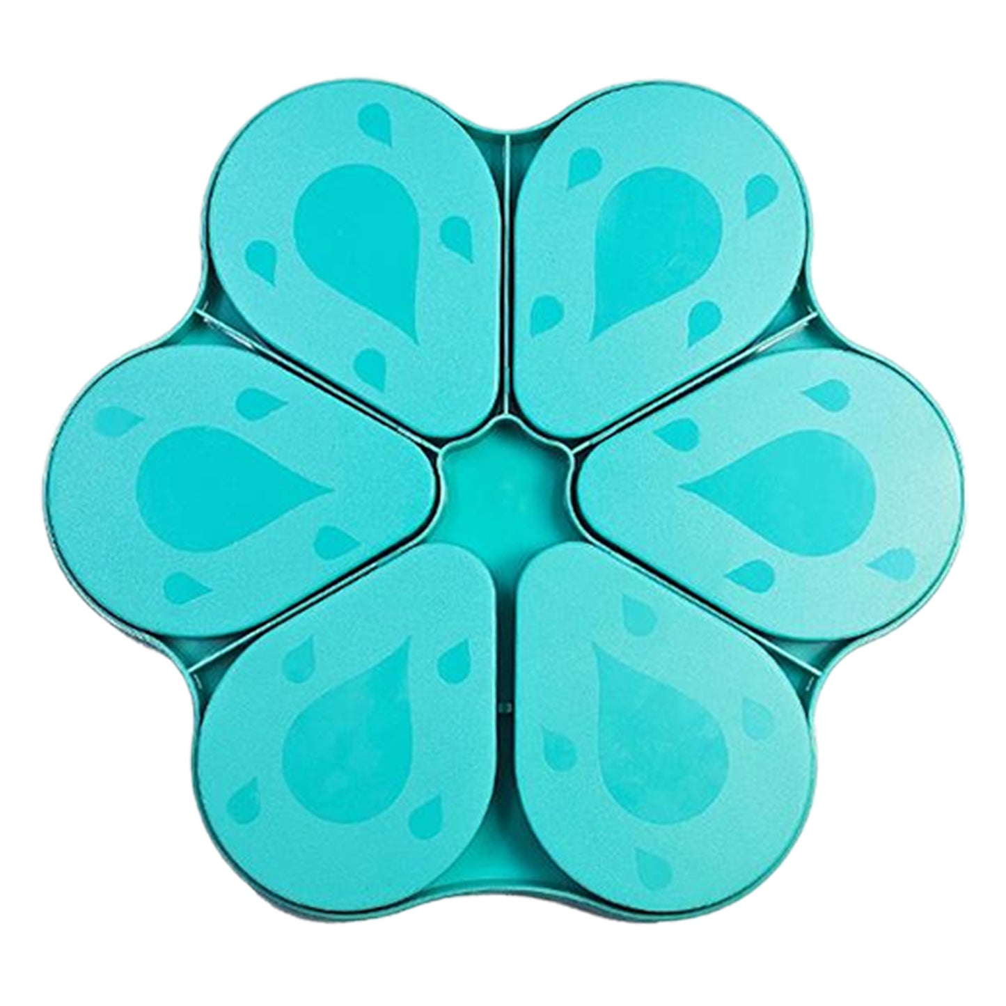 6PCS Diamond Art Trays Cat Paw Diamond Painting Organizer for DIY (Cyan Blue)
