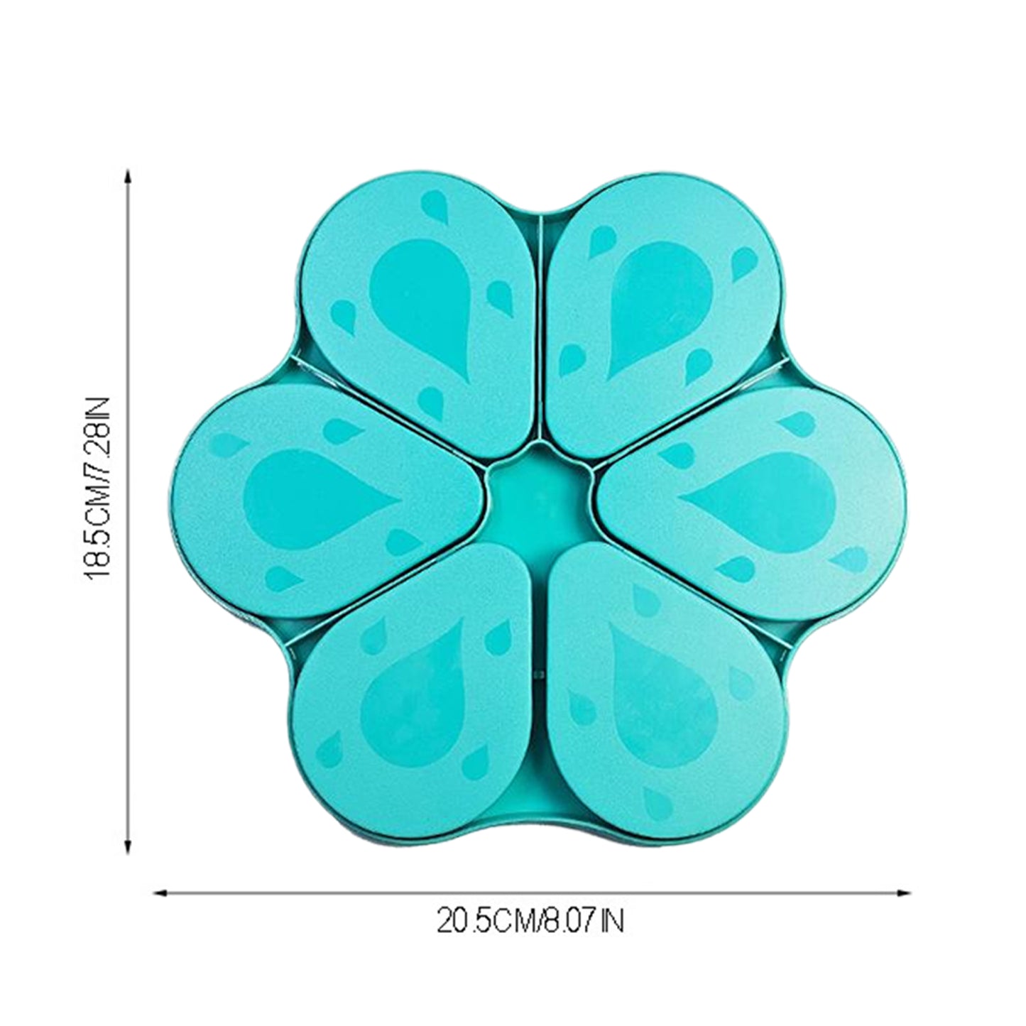 6PCS Diamond Art Trays Cat Paw Diamond Painting Organizer for DIY (Cyan Blue)