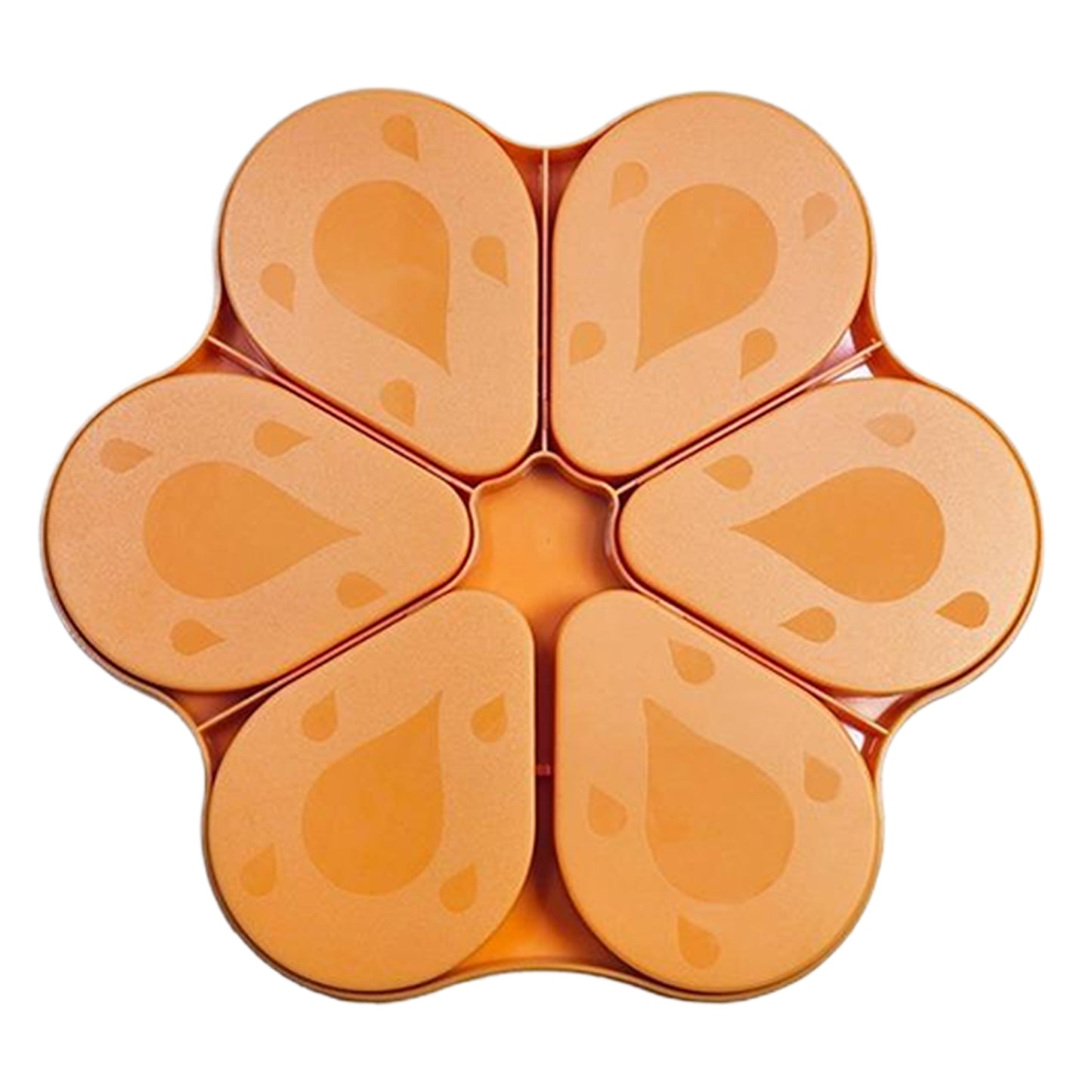 6PCS Diamond Art Trays Cat Paw Diamond Painting Organizer for DIY Crafts(Orange)