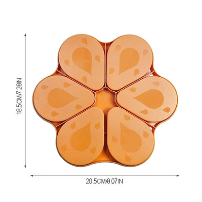 6PCS Diamond Art Trays Cat Paw Diamond Painting Organizer for DIY Crafts(Orange)