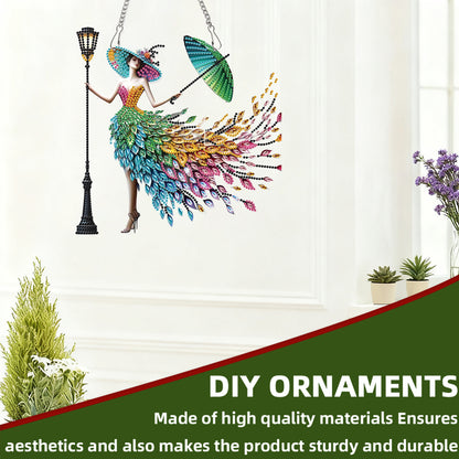 Streetlight 2D Flat DIY Acrylic Diamond Painting Pendant Kits Home Wall Decor