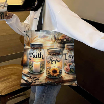 Jar Canvas Tote Bag Embroidery Kit 11CT Print 40*40cm for Beginner Adults Gift