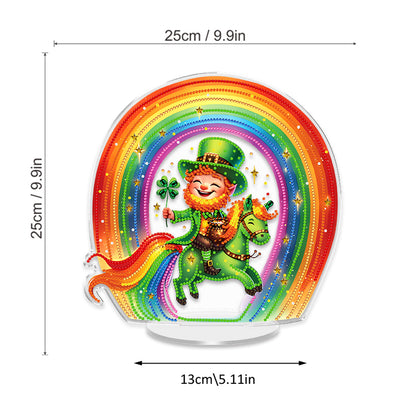 Rainbow DIY 2D Flat Acrylic Diamond Painting Art Tabletop Ornaments Home Decor